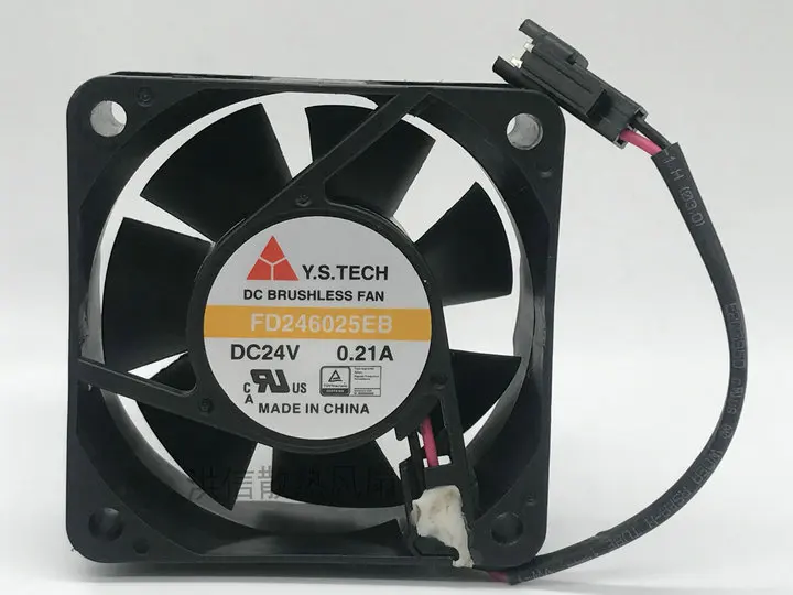 Freight free original Y.S.TECH 6025 FD246,025EB 24V 0.21A industrial personal computer frequency converter cooling fan