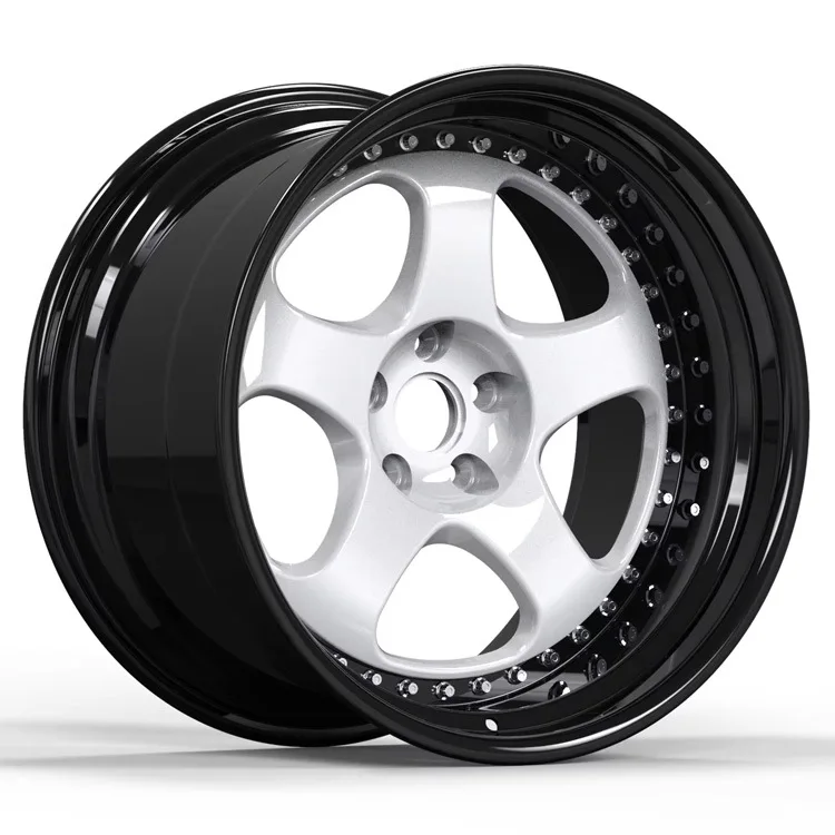 New Forged Aluminum Alloy Chrome Black-finished Passenger Car Wheels with Universal Fitment Wheels Alloy Passenger Car Wheels