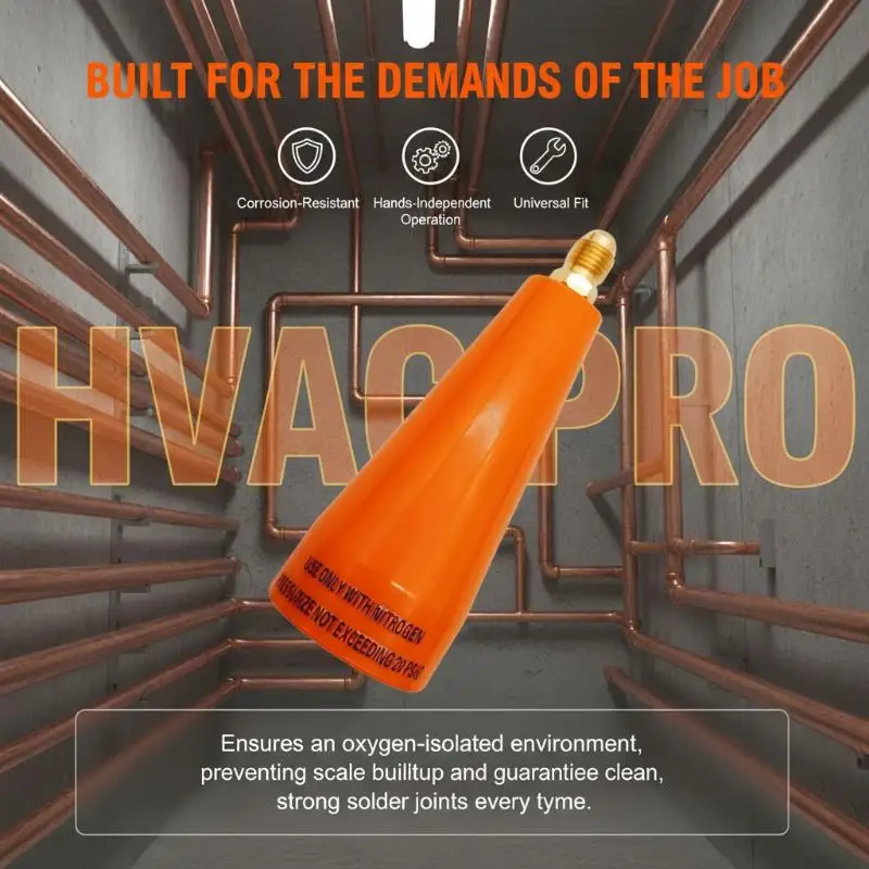 1PC Professional Nitrogen Regulator Easy Reading Nitrogen Purge Kit for Refrigeration Pressure Leak Testing
