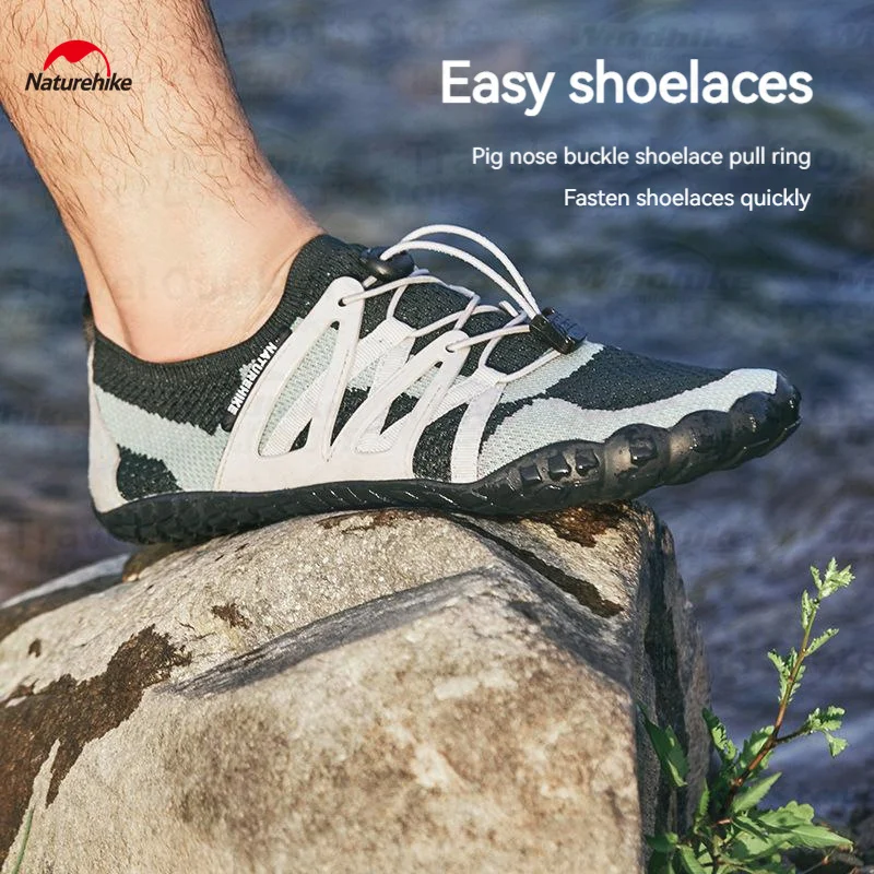 Naturehike szybkoschnąca buty z palcami mężczyzn buty do wody sandały plażowe sporty wodne buty do wody kapcie do chodzenia po plaży