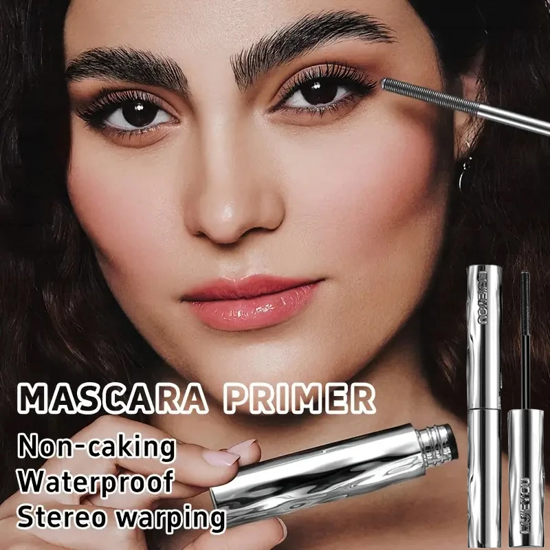 Mascara a spirale: trucco occhi impermeabile a lunga durata, testina a spirale in tubo d'acciaio, facile applicazione per allungare e volumizzare le ciglia