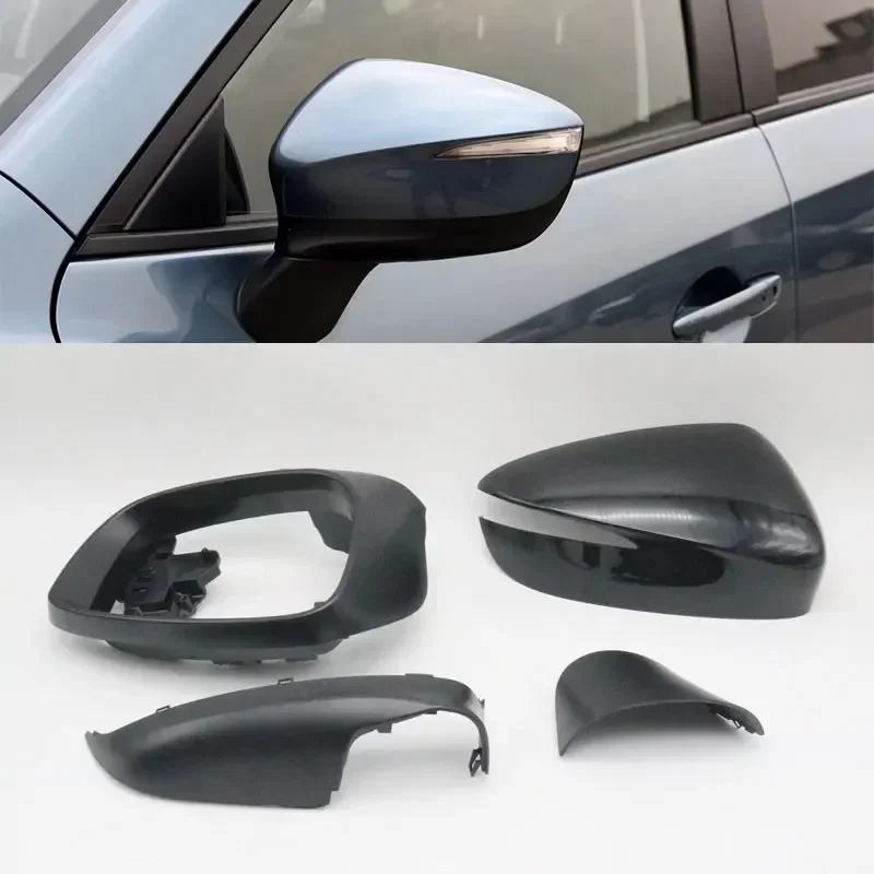 Car Wing Door Outside Rearview Mirror Cover Housing Frame Parts for Mazda CX-3 2016-2019 CX-5 2015 2016