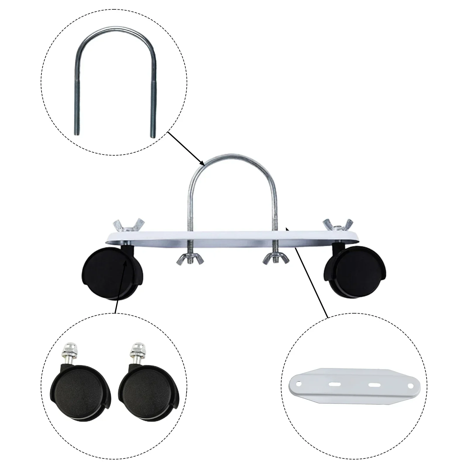 

Convenient Mobile Pulley Bracket for Electric Heaters, Oil Tin Hydroelectric Radiator Stand, Move Your Heater with Ease