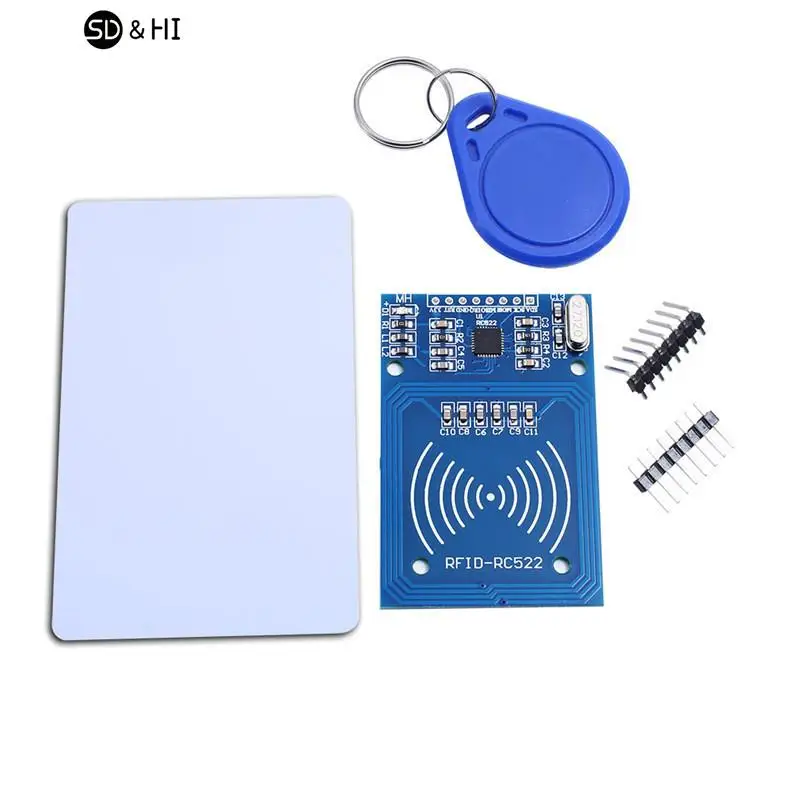 

NFC Reader RF IC Card Sensor Module Arduino Module + S50 NFC Card + NFC Key Ring