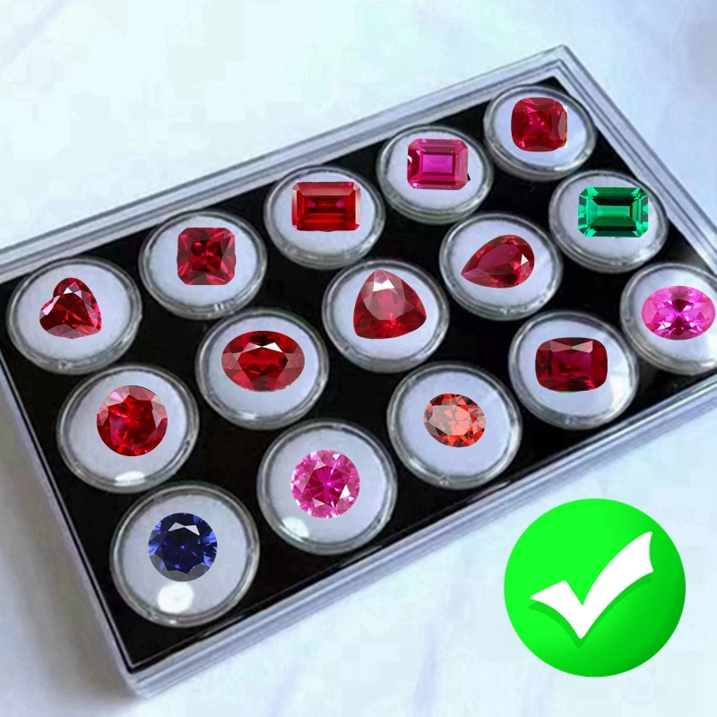 Boxed Ruby Natural Emerald Cut Pigeon's Blood Ruby VVS Loose Gemstones For Jewelry Accessories And Collection Fine Jewelry