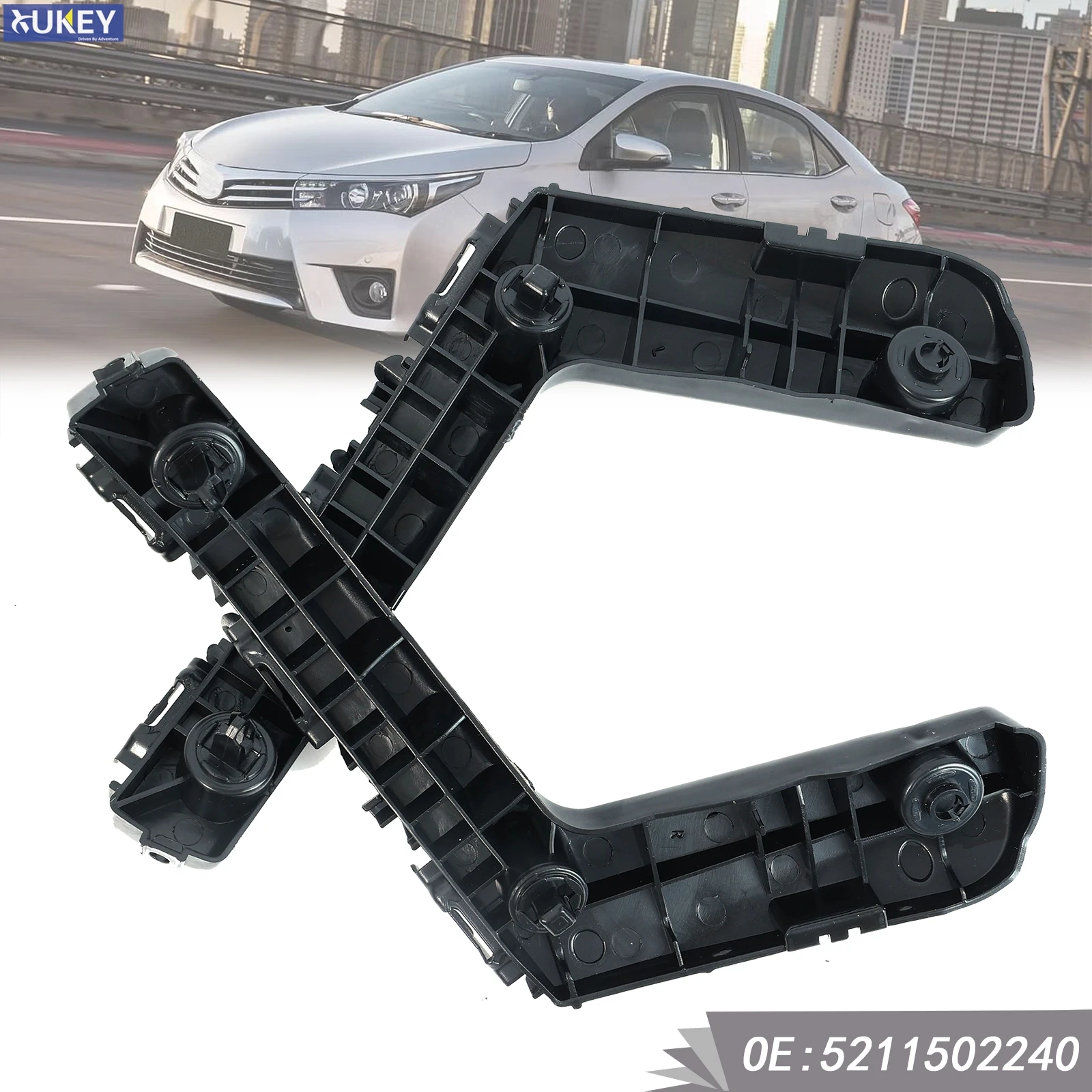 2szt Przedni lewy prawy zderzak samochodowy Wspornik zderzaka po stronie kierowcy Do Toyota Corolla 2014 2015 2016 5211502240 5211602240