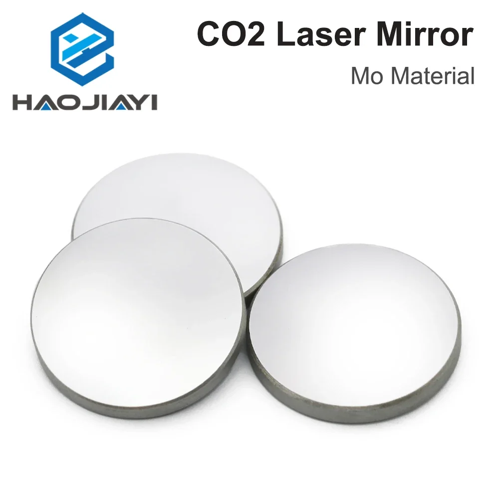 HAOJIAYI 3Pcs CO2 Laser Mo Mirror Diameter 15 19.05 20 25 30 38.1mm Thickness 3mm for CO2 Laser Engraving Cutting Machine