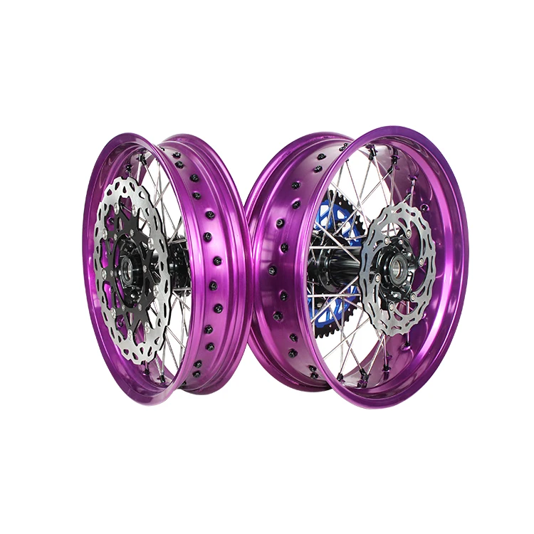 

High Quality 3.5*17 Front 5.0 *17 Rear Supermoto Wheels On Sale