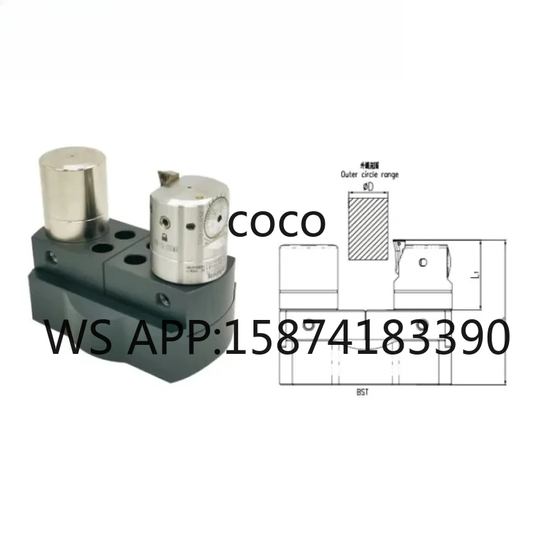 CBA External Fine Boring Head Micro-adjustment Aluminum Alloy Finish Boring Tool