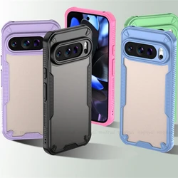For Google Pixel 9 Pro Case Cover Google Pixel 9 Capa New Shockproof Transparent Colour Frame Clear Fundas Google Pixel 9 Pro XL
