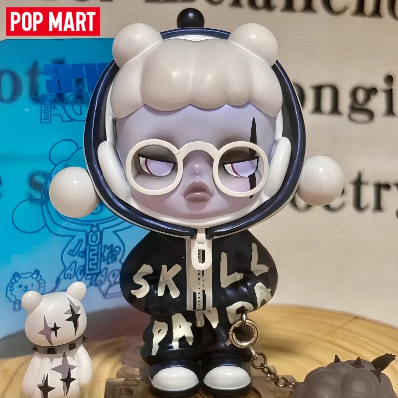 POP MART Skullpanda HYPE Panda Series Caja Sorpresa Figura de Anime Kawaii Muñeco Modelo Bolsa Sorpresa Adorno de Escritorio Regalos