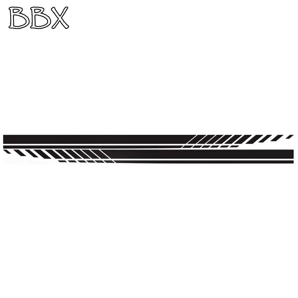 

2Pcs PVC Car Body Side Decal Universal Cool Car Side Door Stripe High Temperature Resistance Sport Style