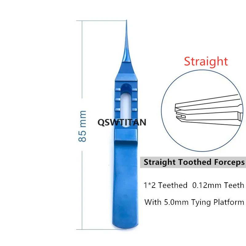 แหนบจับติดตา 115 มม./85 มม./110 มม. แท่นผูกไหม แหนบผูกไหม ด้ามแบน แหนบทันตกรรม เครื่องมือจับติดตา