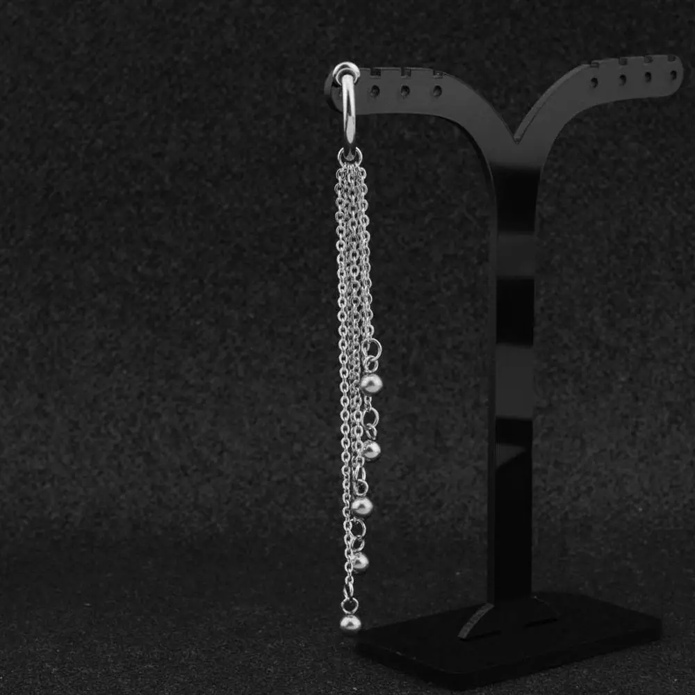 Wear Temperament Fashion Design Long Chain Party Gift Korean Style Earring Women Ear Clip K-pop Ear Cuff Men Stud Earring