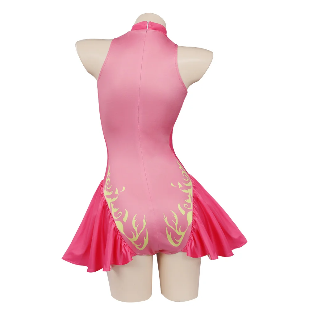 Costume de cosplay de pêche pour femme adulte, bande de sauna de princesse, robe, combinaison, maillots de bain, tenues d'Halloween, fête de carnaval, trempé