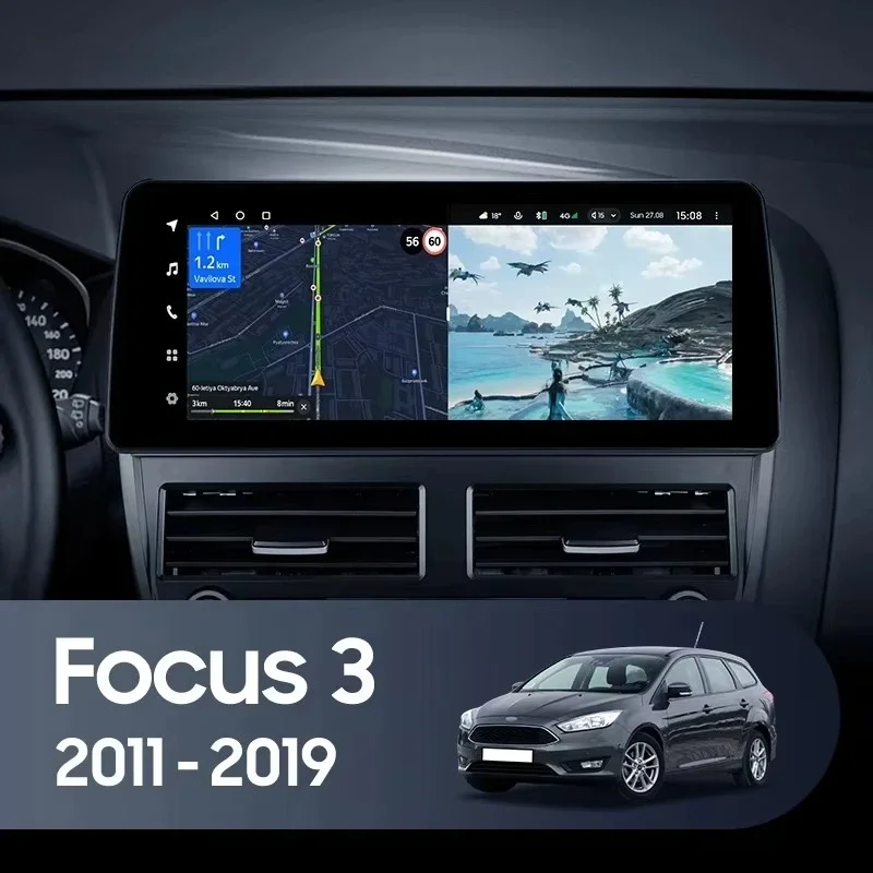 for Focus 3 Mk 3 2011 - 2019 Car Radio Multimedia Video Player Navigation  Android No 2din 2 Din Dvd