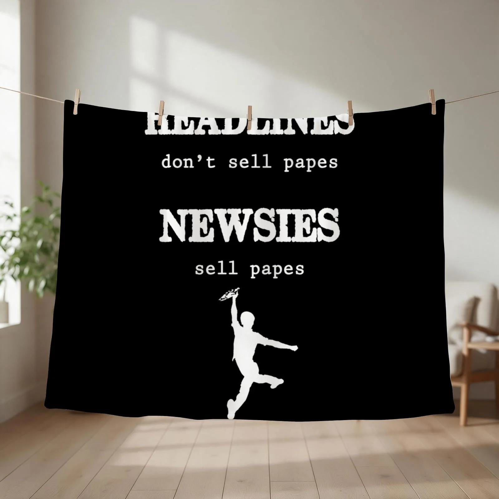 Newsies Sell Papes Throw Blanket Kid'S decorative Luxury Designer Furry Blankets