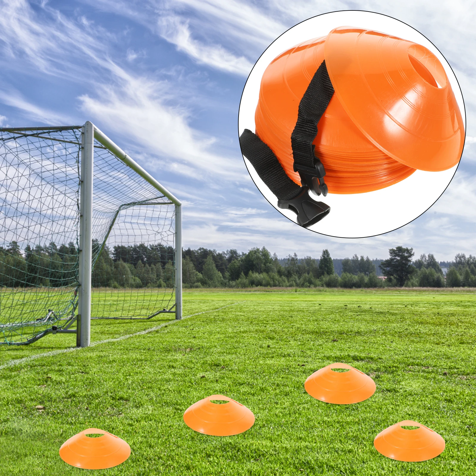 

Football Practice Cones Training Disc Equipment Soccer for Plastic Conical Obstacle Course