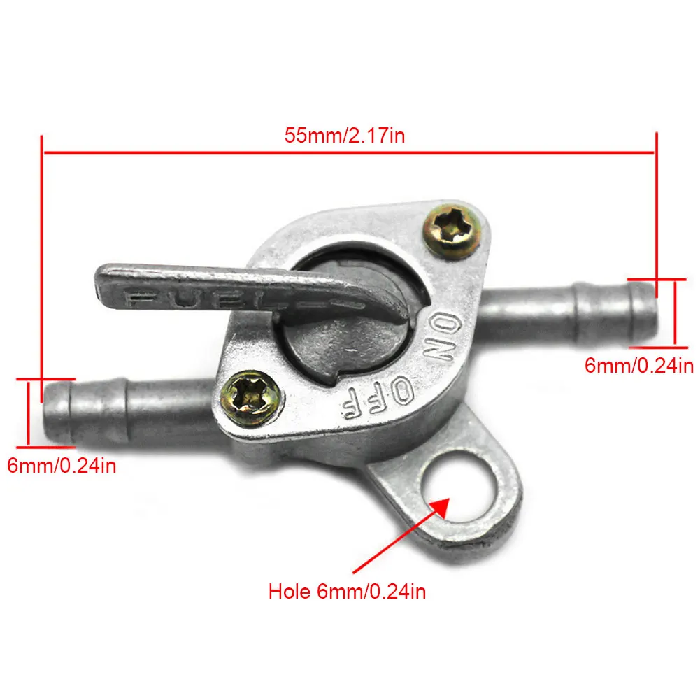 Inline Fuel Tank Tap Valve Petcock On-Off Switch Gas Fuel Tap Switch for Motorbike Mini Auto Dirt Bike image 6