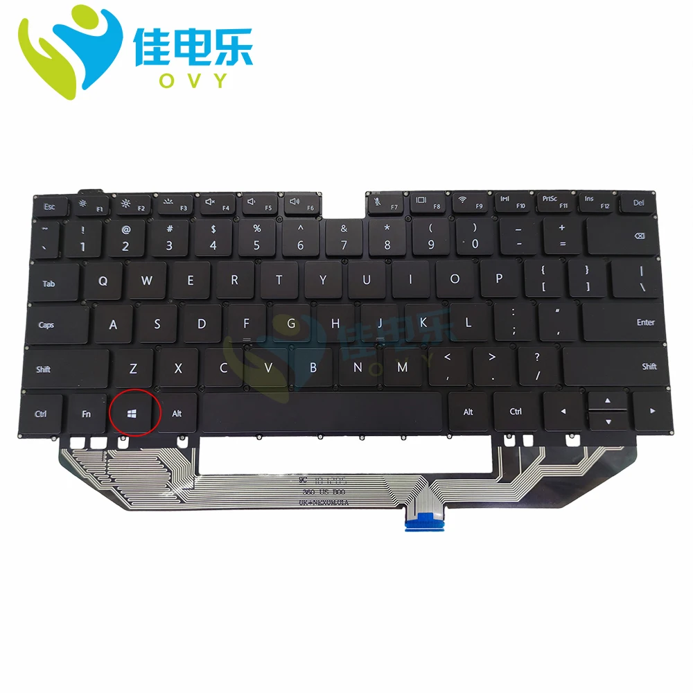 RU US Japan Germany Spanish Keyboard For Huawei MateBook X Pro MACH-W19 W19C W29 W09 MACHR-W19L MACHD-WFE9 B7-410 MACH-WAH9LP