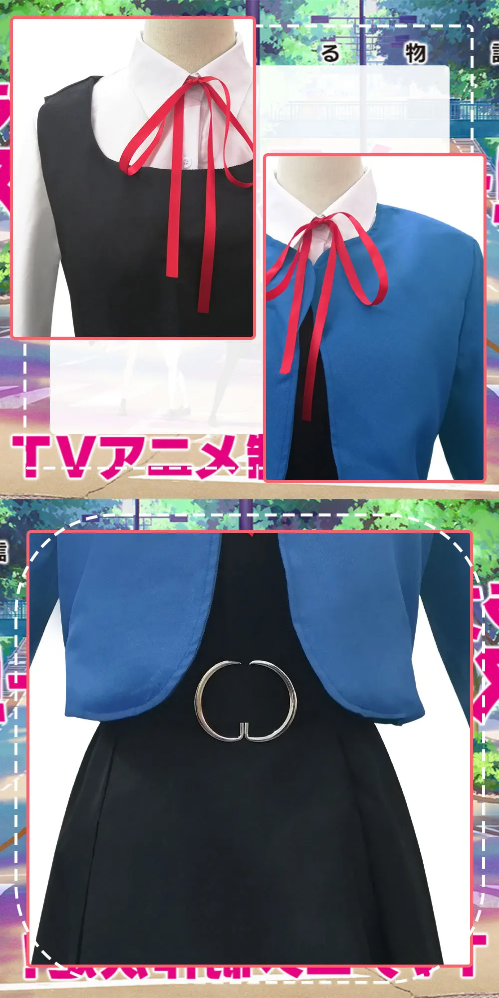 WHH Anime Lovelive Liella Costume Tang Keke Cosplay School Uniform Cute Style top skirt Accessories Full Set Lady party roleplay - view 5
