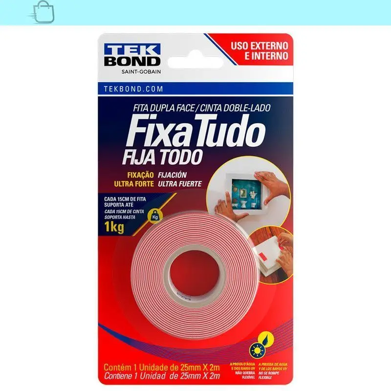 25mm x 2m Double Sided Tape Fixed All External Use