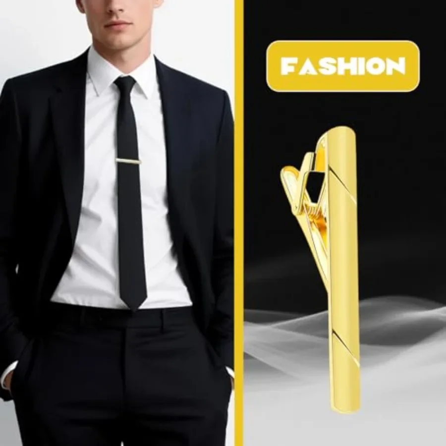 Mens Stainless Steel Tie Clips Minimalist Necktie Tie Bar Clasp Clip Clamp Pins Best Gift For Men Business Party Wedding Best G - view 5