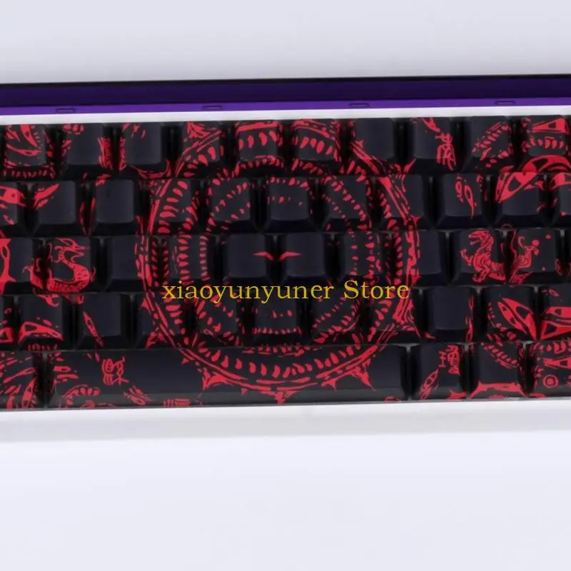 

P9JB Side Engraved Keycaps PBT Intricate Color Retention for Mechanical Keyboards 60% 68% layput