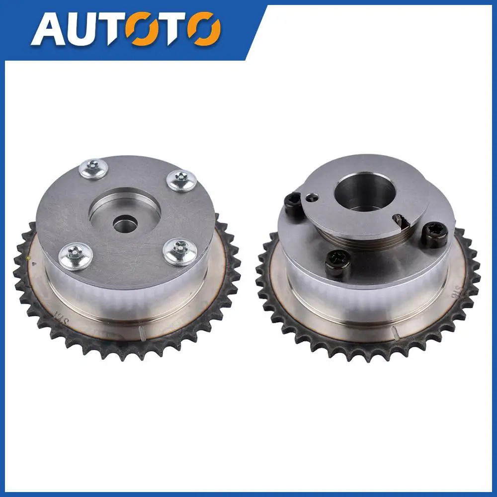 

2pcs/set Car Engine 24350-2E201+24370-2E200 Intake Exhaust CVVT Gear Set For 2014-19 Hyundai Elantra Tucson Kia Forte Soul