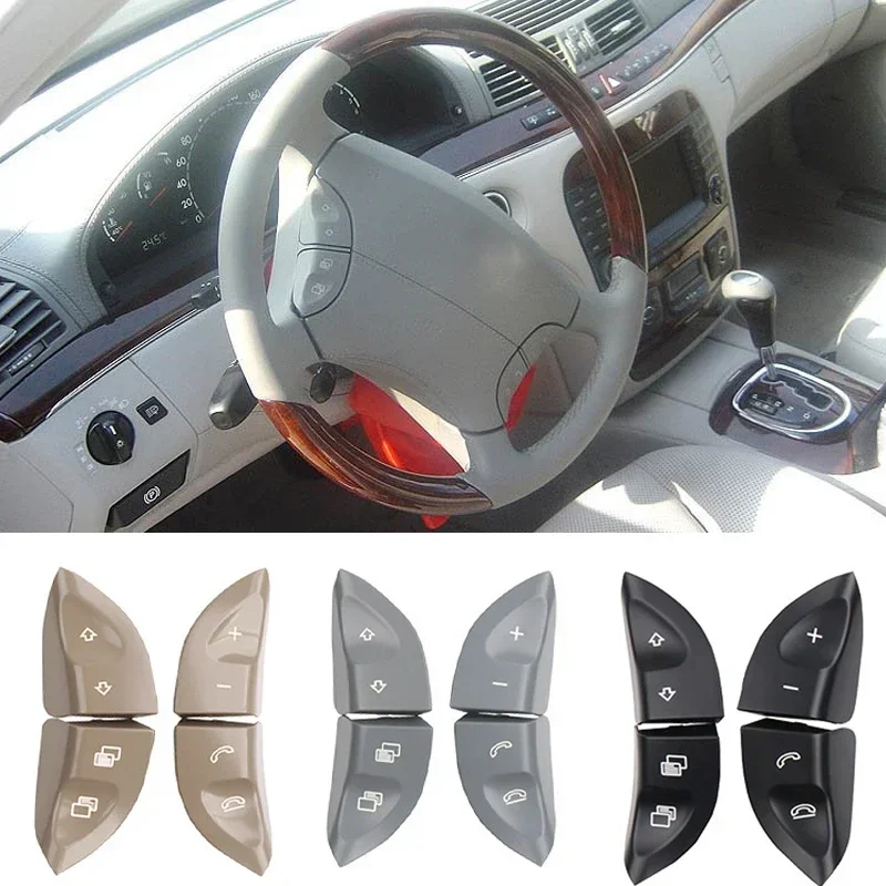 For Mercedes Benz S CL Class W215 W220 S350 S300 S430 S500 S600 Car Multi-function Steering Wheel Switch Buttons Control Key