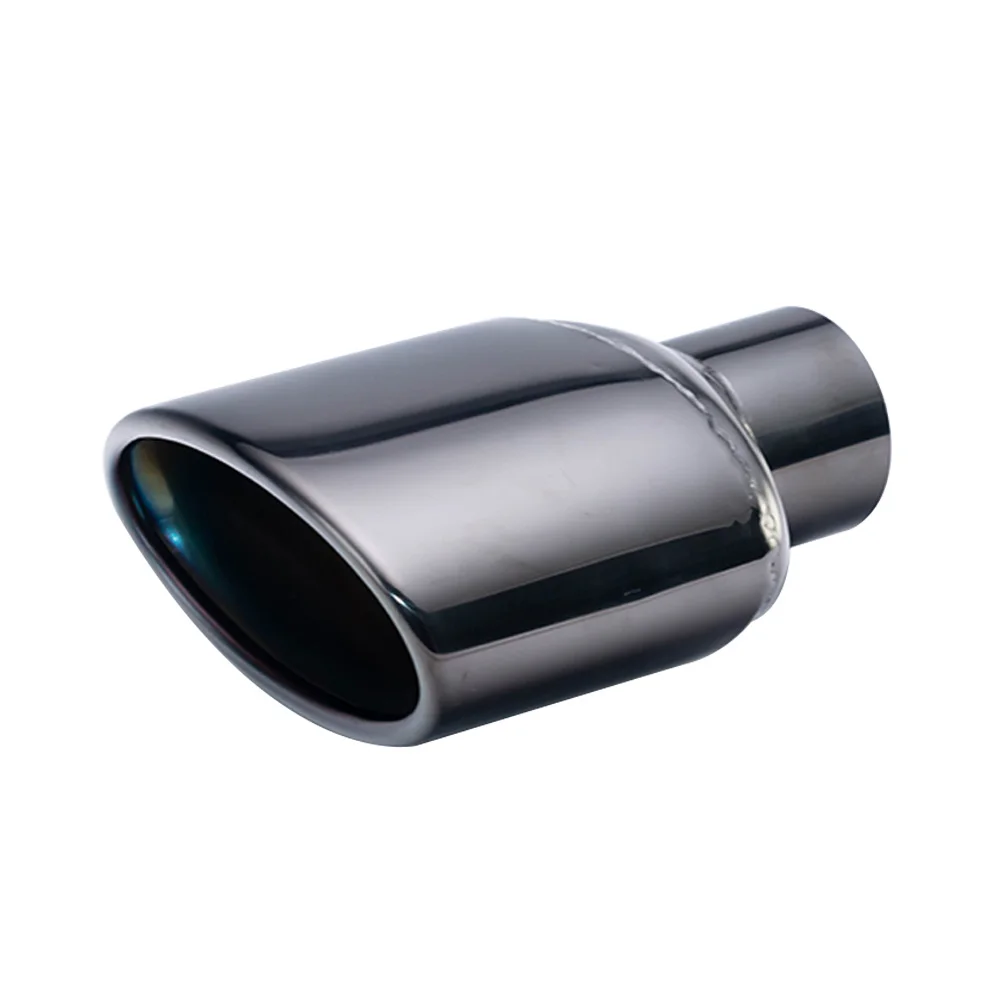 Ponta de escape oval de aço inoxidável, silenciador do carro, cauda da garganta, modificação para W211 C300, 57mm, 2pcs