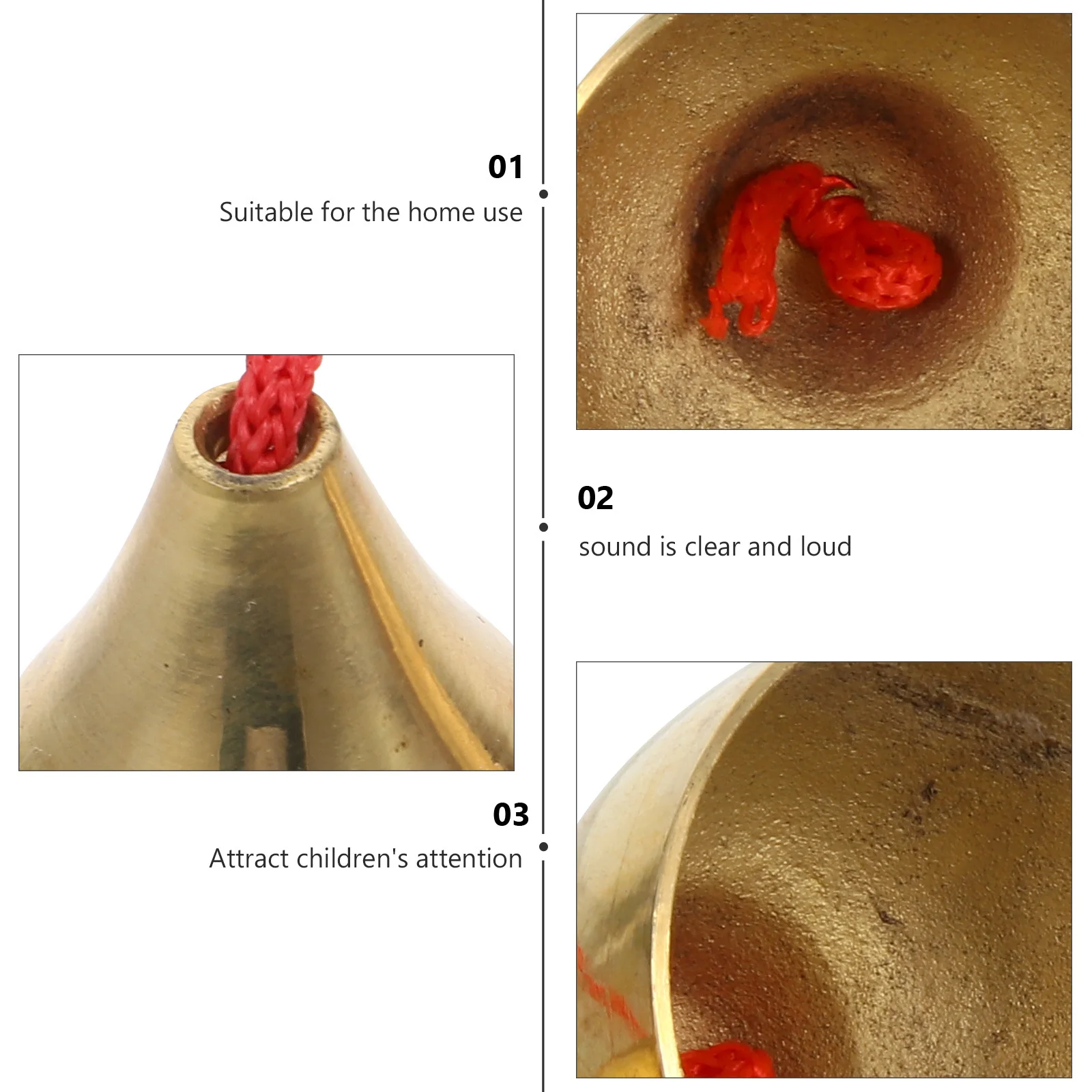 

1Pcs Premium Alloy Bell Instrument for Kids Music Educational Plaything - Early Learning Rhythm Percussion Toddler Hand Brain