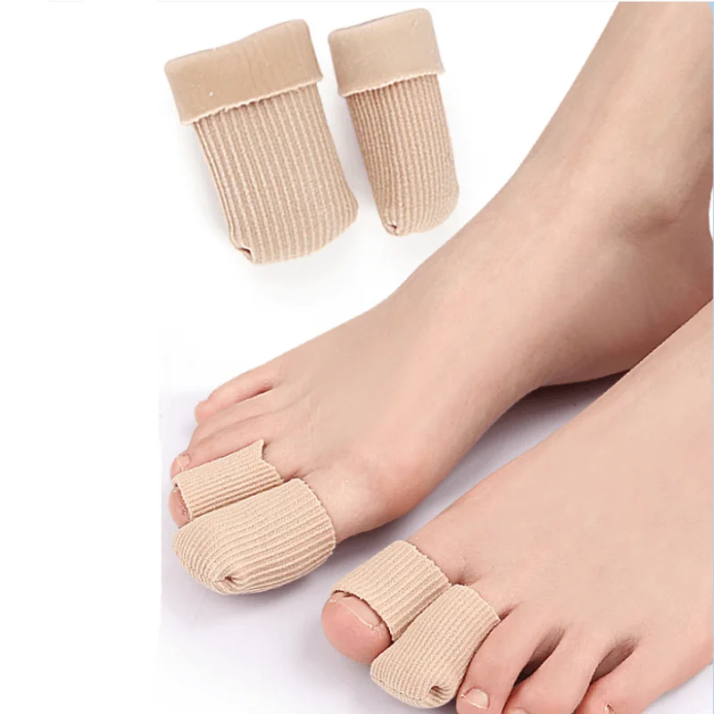 

1/2/5/10Pcs Silicone Cover Cut Fabric Toe Separator Spacer Tube Sleeve Valgus Corrector Hammer Protector Finger Foot Pedicure