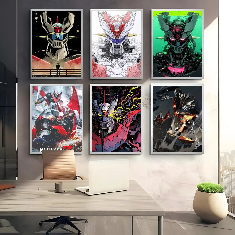 M-Mazinger Z Robot Poster Perfect Sticker Self Adhesive Art Designed for Home Dining Office Spaces
