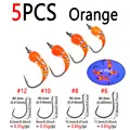 5 piezas de color naranja