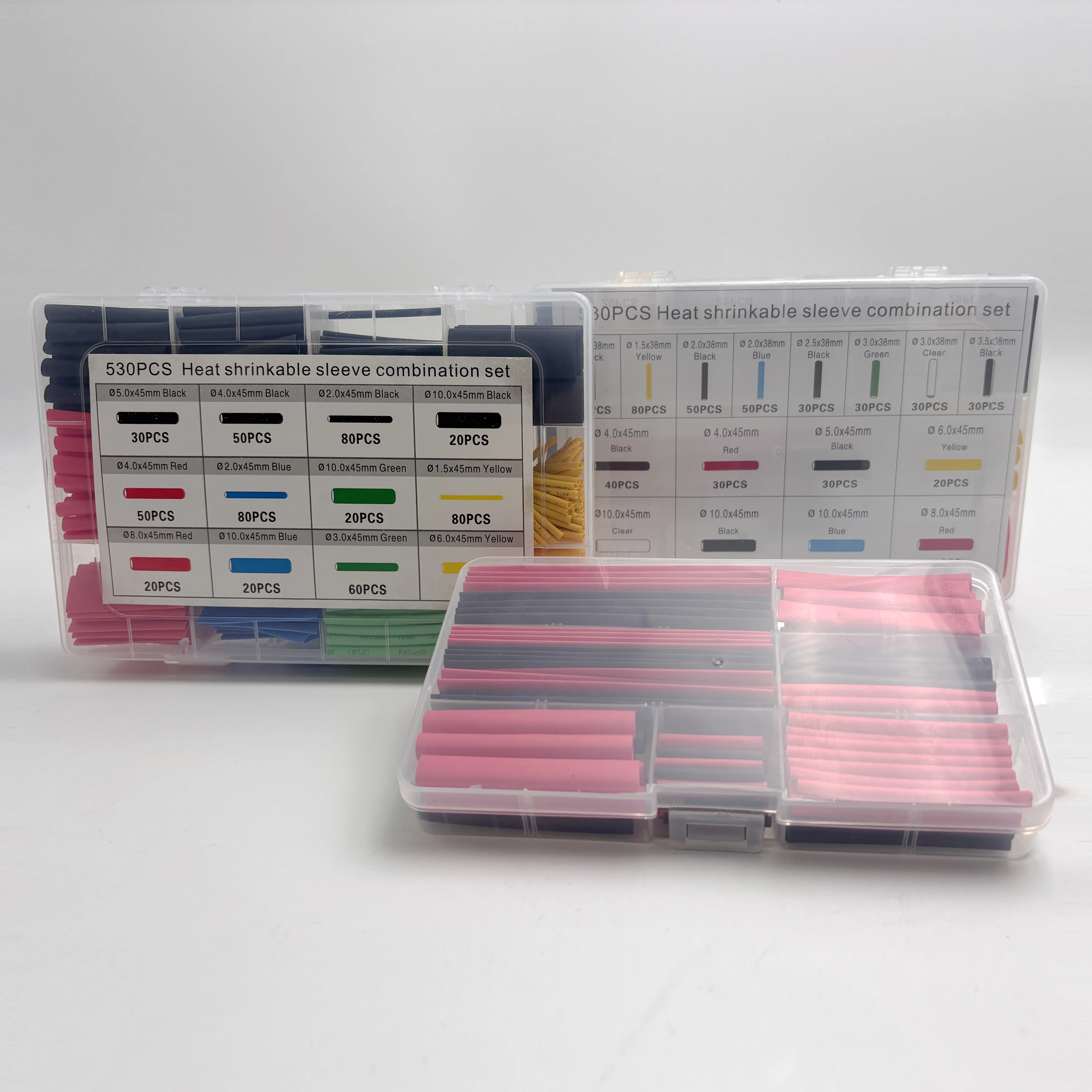 Heat-shrink Tubing Thermoresistant Tube Heat Shrink Wrapping Kit Electrical Connection Wire Cable Insulation Sleeving