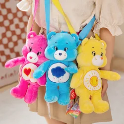 MINISO Cute Bear peluche zaino Kawaii Fashion Plushie Doll borsa di pelliccia borsa da ragazza borsa per bambini borsa a tracolla borse a zaino regali