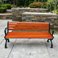 Modern Style Long Solid Wood Bench for Outdoor Park Garden Patio Gym Mall Hospital-Popular Commercial Furniture
