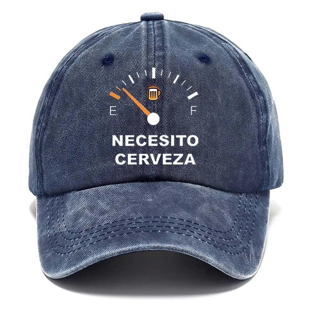 

New Breathable Baseball Cap Adjustable Beer Pointer Printing Snapback Hat Washed Cotton Trucker Cap Summer