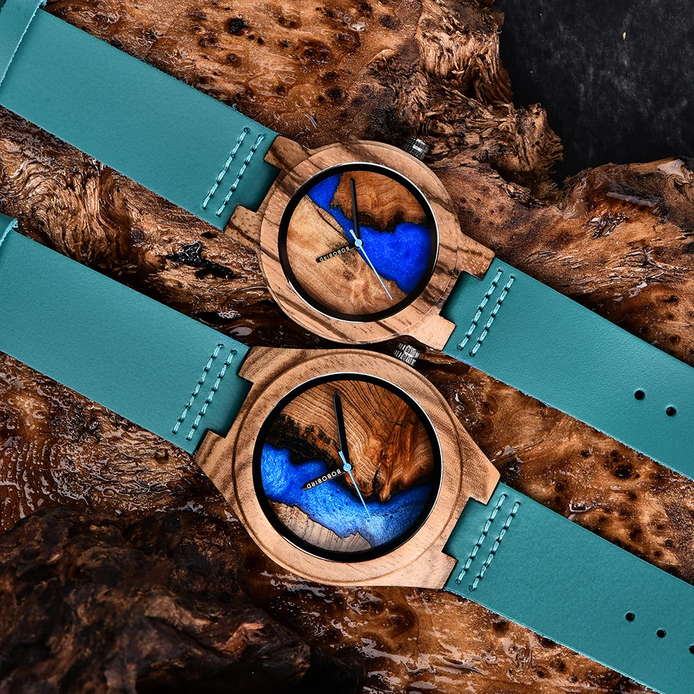 BOBO BIRD Japan Movement Wood Resin Watches Men bayan kol saati Quartz Men\'s Watches in Wooden Gifts Box Dropshipping Customize