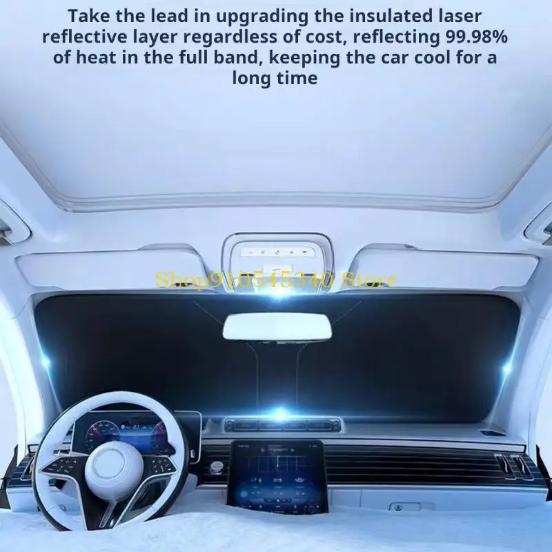 U2JA Car Windshield Sun Shade Reflectors Sunshade Offer for Car Interior Cool Reflective Sun Blockers Universal