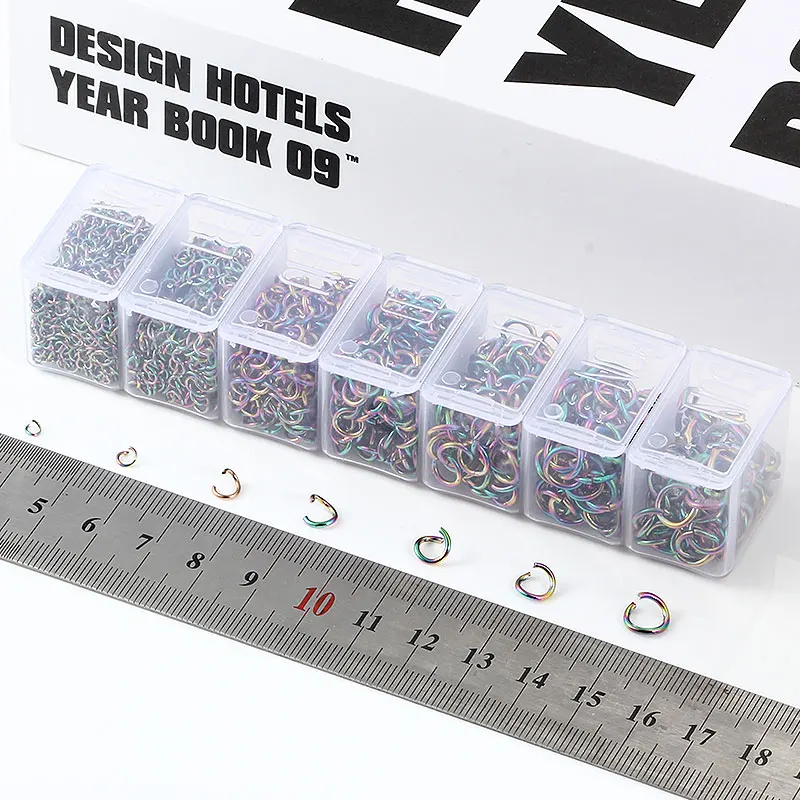 

Colour Open Jump Ring Single Loops Split Rings For DIY Jewelry Making Findings Necklace Bracelet Accessories Box Set Wholesales