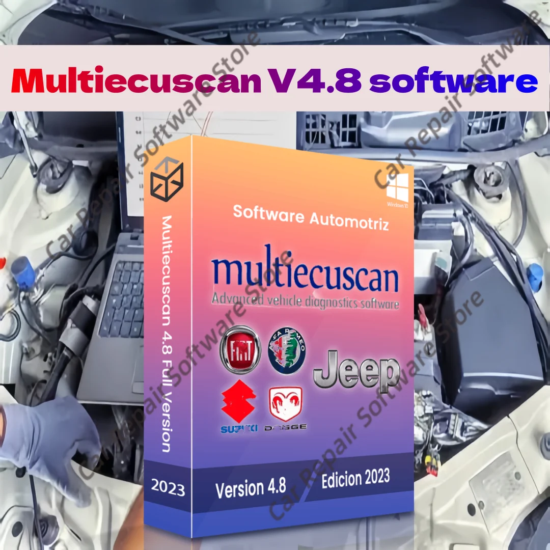

Multiecuscan V4.8 для программного обеспечения сканера Fiat/Chrysler/Dodge/Jeep/Suzuki 4,8 + ELM327 + плоский адаптер, зарегистрированный неограниченный + активация