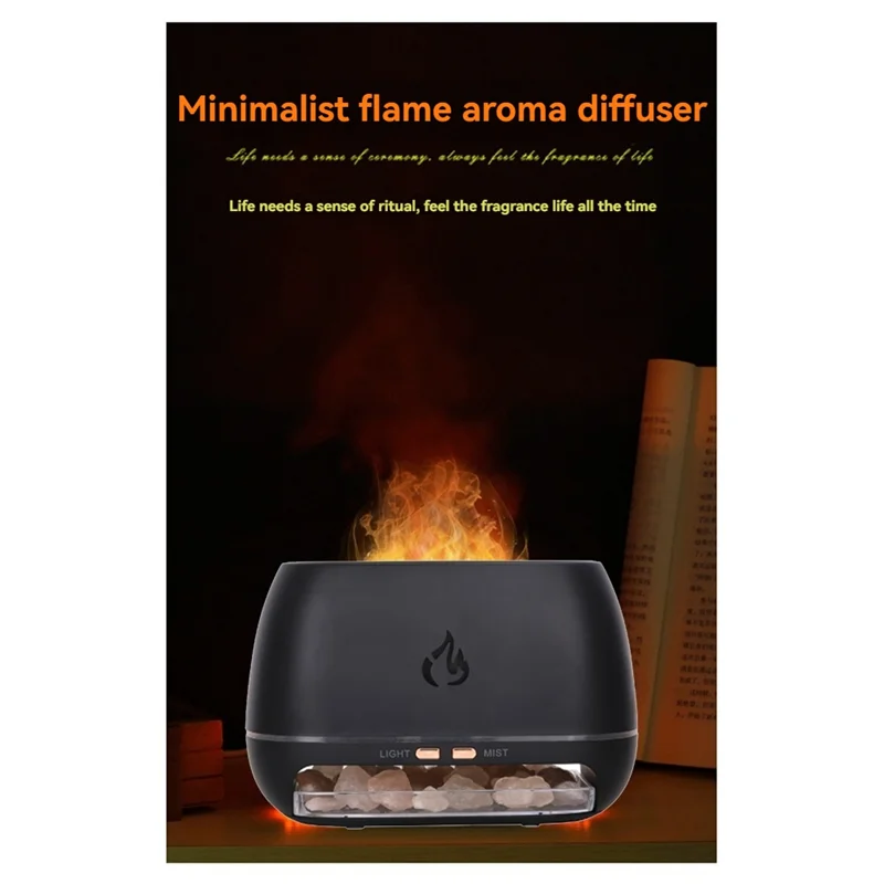 

Диффузор аромата LICE-Rock, каменная лампа, USB-увлажнитель воздуха, 3D диффузор пламени, диффузор эфирных масел, освежитель воздуха для ароматерапии