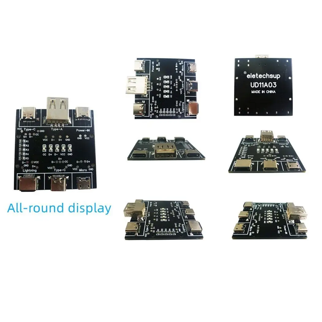 DT3 Data Cable Detection USBA to  Type C Cable Tester Short Circuit On-Off Switc