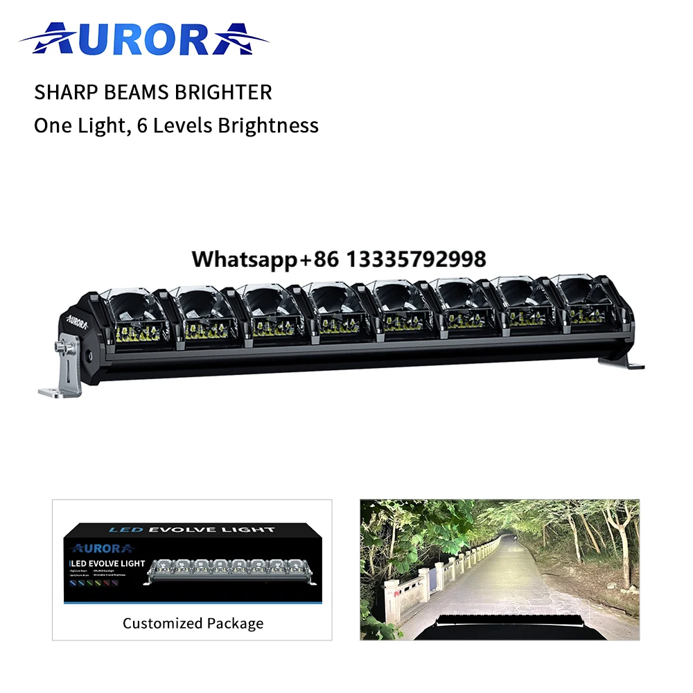 

Aurora Car Offroad Dual Row RGB Led Car Light Bar With Nice Heatsink