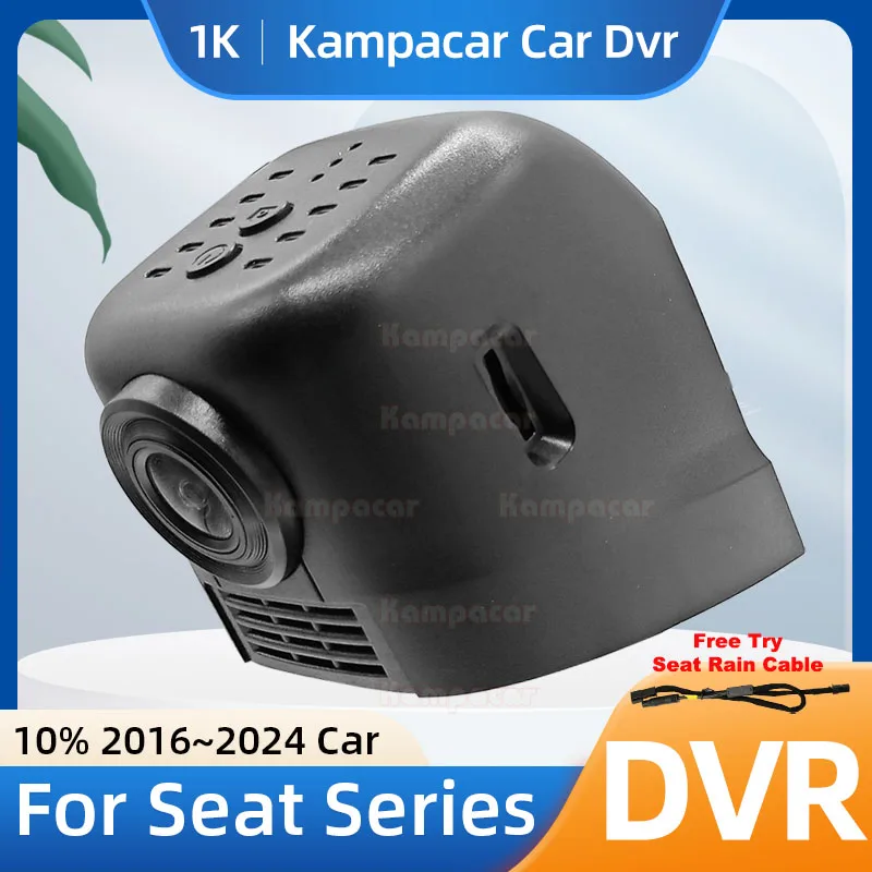 Kampacar ST13-1K 1080P Wifi Dash Cam Car Dvr Camera For Seat 60mm Toledo Ibiza Leon Cupra Ateca Arona 2016-2024 10% Cars Dashcam