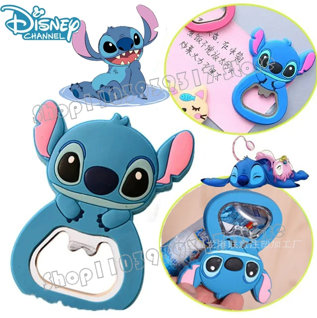 

Disney Stitch Bottle Opener Cartoon Anime Beer Bottle Opener Silicone Home Bottle Opener Refrigerator Stickers for Kitchen Bar