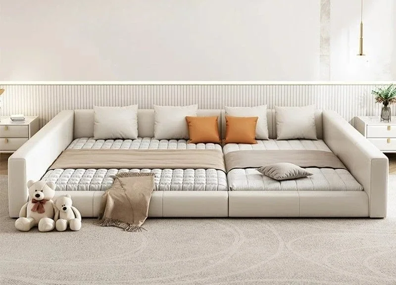 سرير تاتامي، عائلة طفلين، الوالدين والطفل، غرفة نوم رئيسية، الربط، بسيطة، حديثة #3