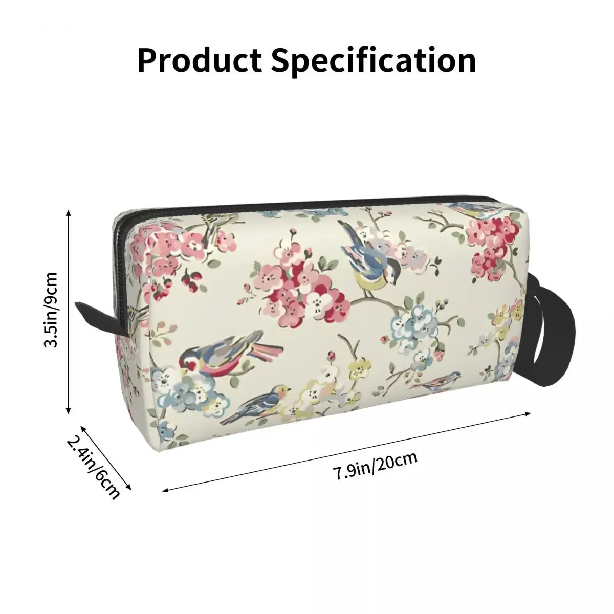 Caths Kidstons Design Makeup Bag Pouch Waterproof Toile De Jouy Cosmetic Bag Travel Toiletry Bag Organizer Storage Purse Large